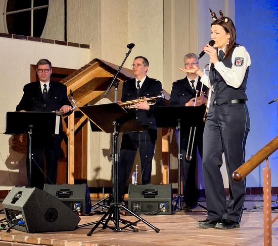 Bild vom Konzert der Polizei Combo Berlin in der St. Nicolaikirche Oranienburg