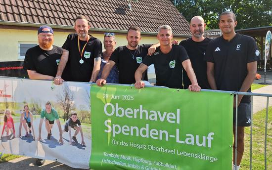 Voll im Einsatz: Die Organisatoren des Oberhavel Spendenlaufs 2025 (Foto: WIR FÜR EUCH!/Birgit Remer)